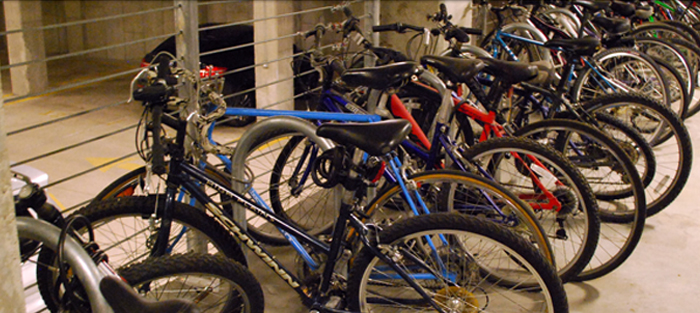 Indoor bike 2025 parking